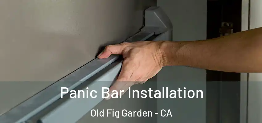  Panic Bar Installation Old Fig Garden - CA